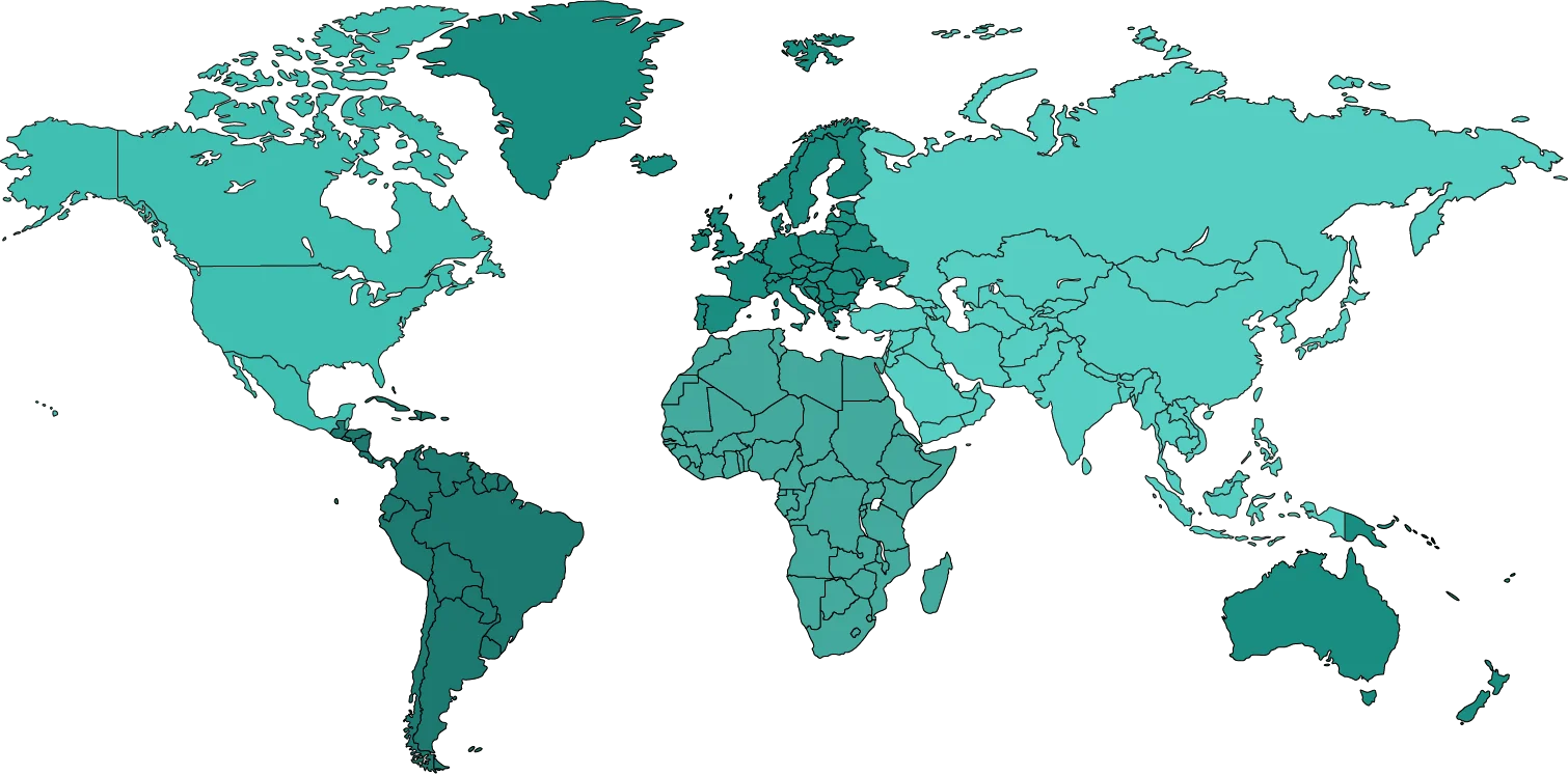 Mapa representantes mundo 1